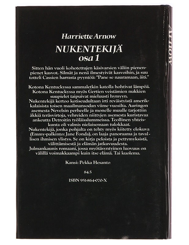 Nukentekijä osa 1 - Harriette Arnow - Romaanit ja novellit - 10105332452 - 1