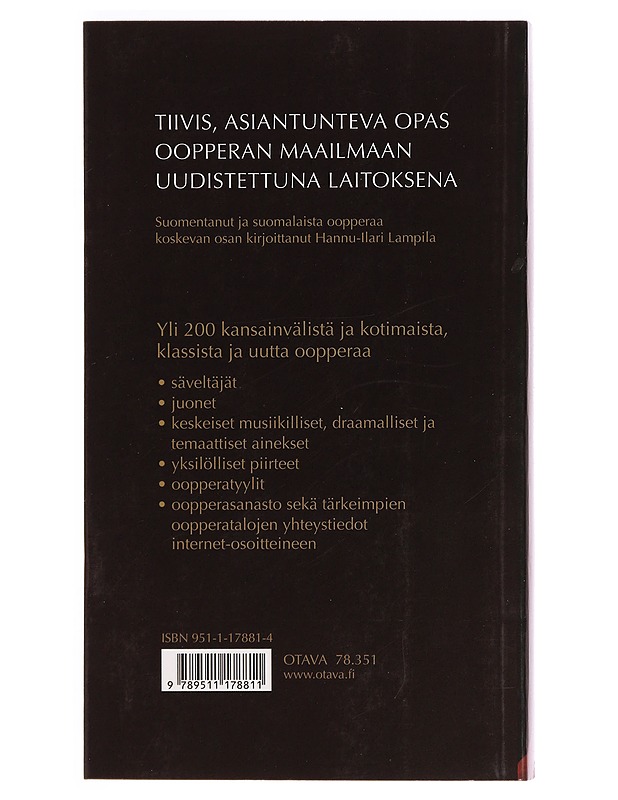 Oopperan käsikirja - Lazarus, John - Tietokirjat ja oppaat - 10105332694 - 1