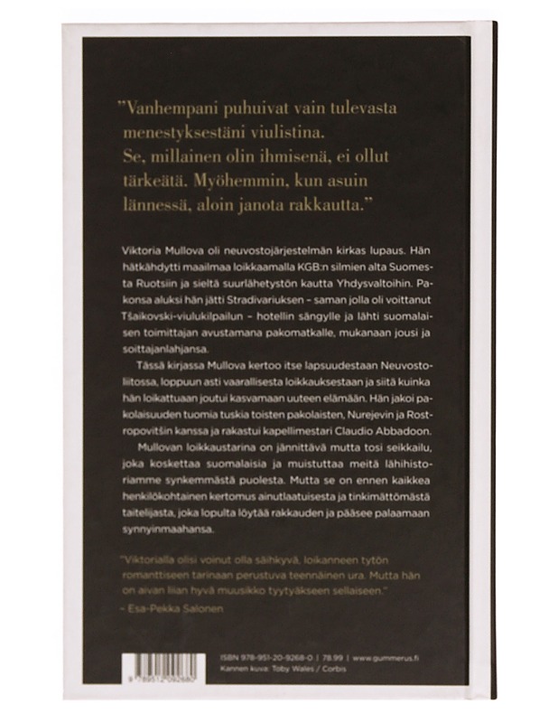 Viktoria Mullova : rakkaus ja musiikki - Chapman, Eva Maria - Elämäkerrat ja muistelmat - 10105333263 - 1