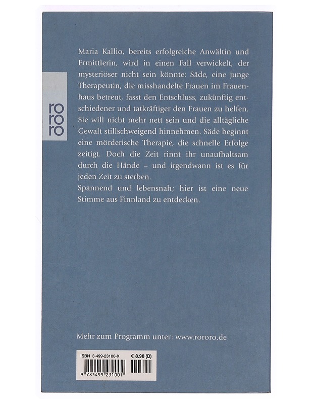 Zeit zu sterben : roman - Lehtolainen, Leena - Romaanit ja novellit - 10105333279 - 1