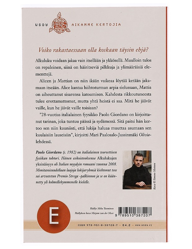 Alkulukujen yksinäisyys - Giordano, Paolo - Romaanit ja novellit - 10105333319 - 1