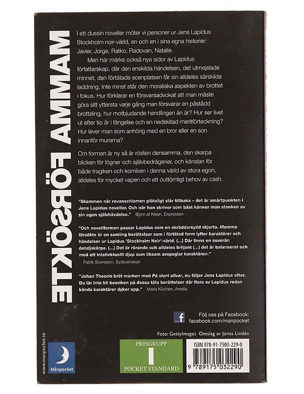 Mamma försökte - Jens Lapidus - Romaanit ja novellit - 10105333326 - 1