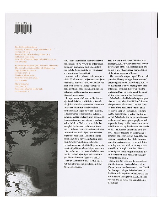 Kuva-Aulanko = Aulanko revisited - Taneli Eskola - Historiakirjat - 10105333778 - 1