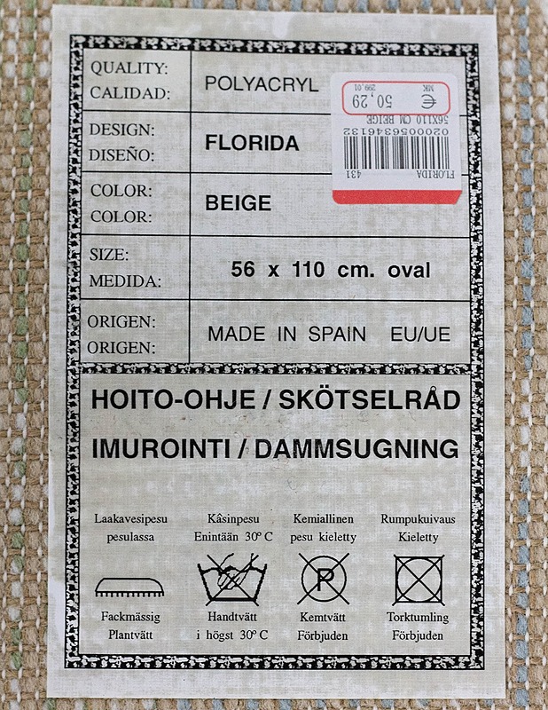 FLORIDA matto, 56 x 110 cm - Matot - 10105334072 - 2