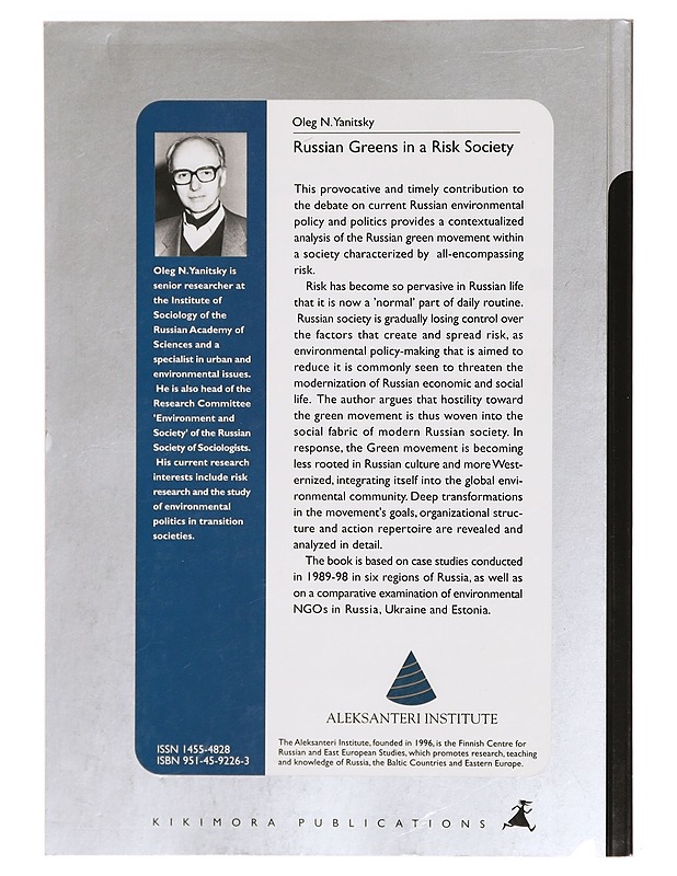 Russian Greens in a Risk Society - Historiakirjat - 10105334132 - 1