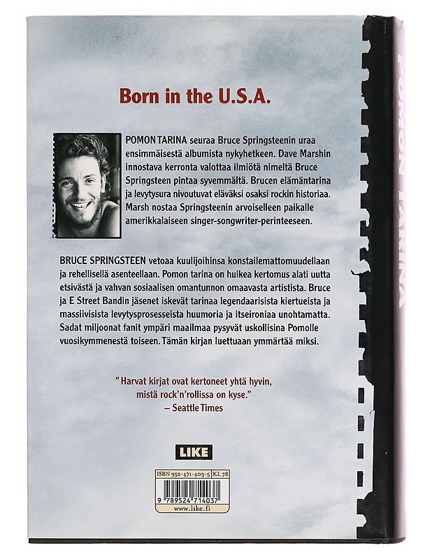 Bruce Springsteen : pomon tarina ; 1972-2004 - Marsh, Dave - Musiikki- ja elokuvakirjat - 10105334243 - 1