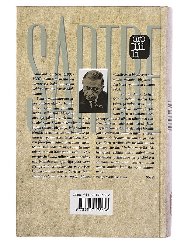 SARTRE - COHEN-SOLAL, ANNIE - Elämäkerrat ja muistelmat - 10105334481 - 1