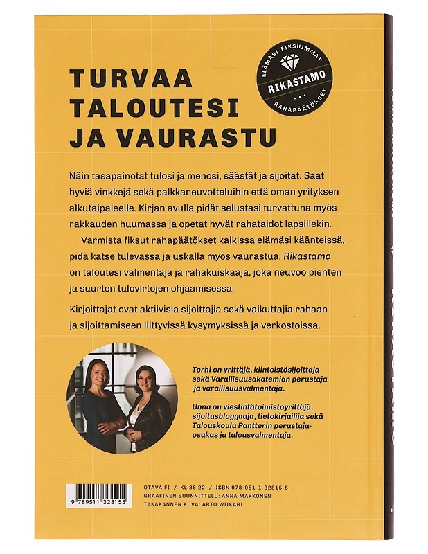 Rikastamo : elämäsi fiksuimmat rahapäätökset - Lehtipuu, Unna - Tietokirjat ja oppaat - 10105334494 - 1