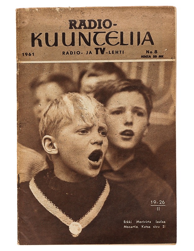 Radiokuuntelija 1961 no. 8 - Lehdet - 10105334508 - 0