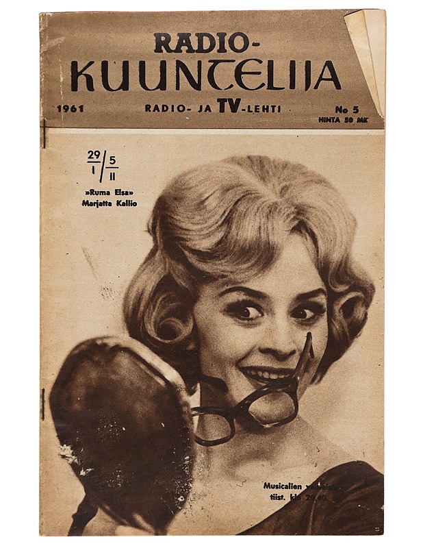 Radiokuuntelija 1961 no.5 - Lehdet - 10105334511 - 0