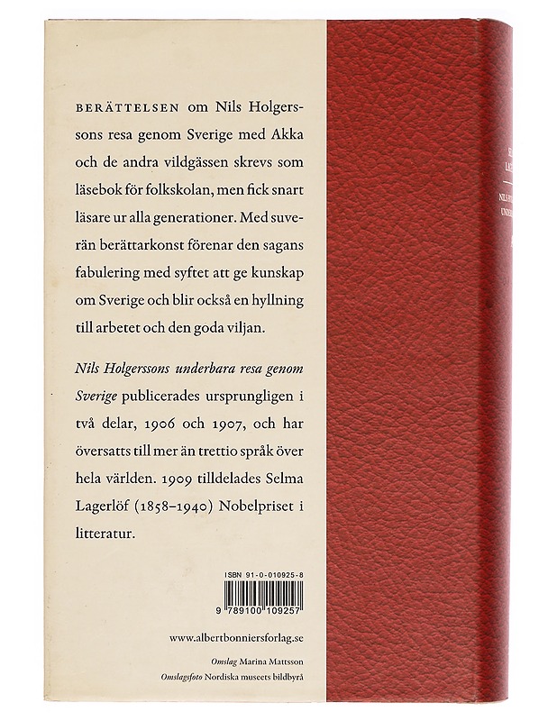 Nils Holgerssons underbara resa genom Sverige - Selma Lagerlöf - Romaanit ja novellit - 10105334742 - 1