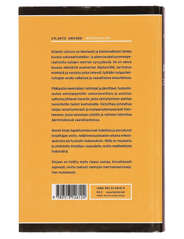 Atlantic Unicorn : meriromaani - Juha Lehtonen - Romaanit ja novellit - 10105334780 - 1