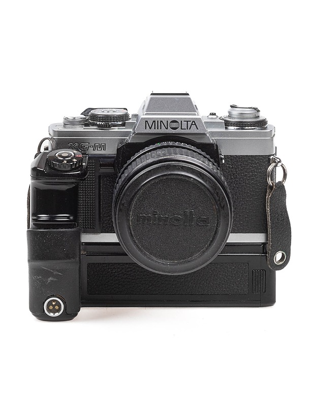 MINOLTA XG-M Filmikamera + MINOLTA Motor Drive 1 + MINOLTA MD Zoom Rokkor Objektiivi + kantohihna - Muu elektroniikka - 10105334939 - 1