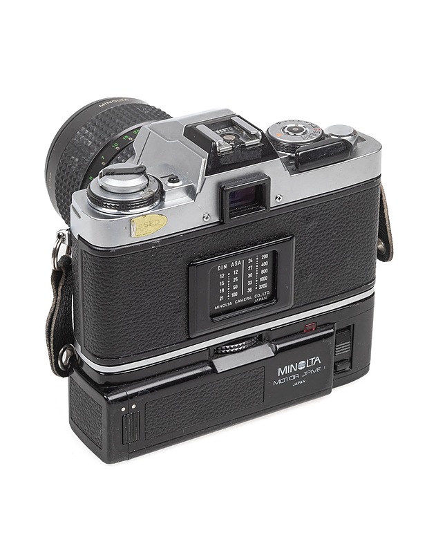 MINOLTA XG-M Filmikamera + MINOLTA Motor Drive 1 + MINOLTA MD Zoom Rokkor Objektiivi + kantohihna - Muu elektroniikka - 10105334939 - 2