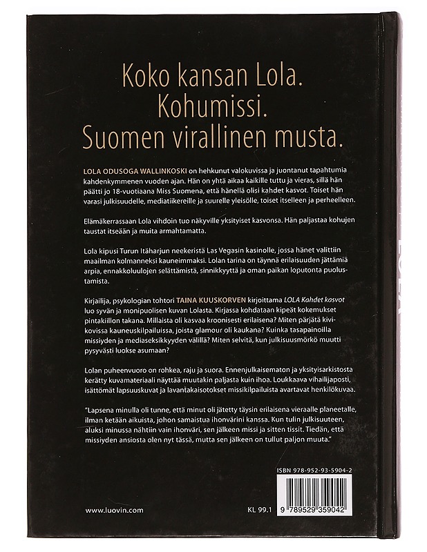 Lola : kahdet kasvot - Odusoga, Lola - Elämäkerrat ja muistelmat - 10105335226 - 1