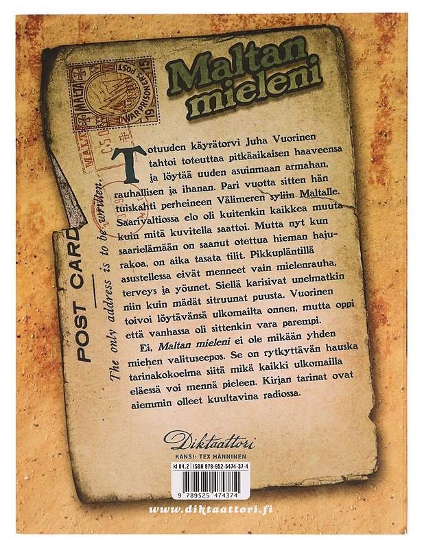 Maltan mieleni - Juha Vuorinen - Romaanit ja novellit - 10105335802 - 1