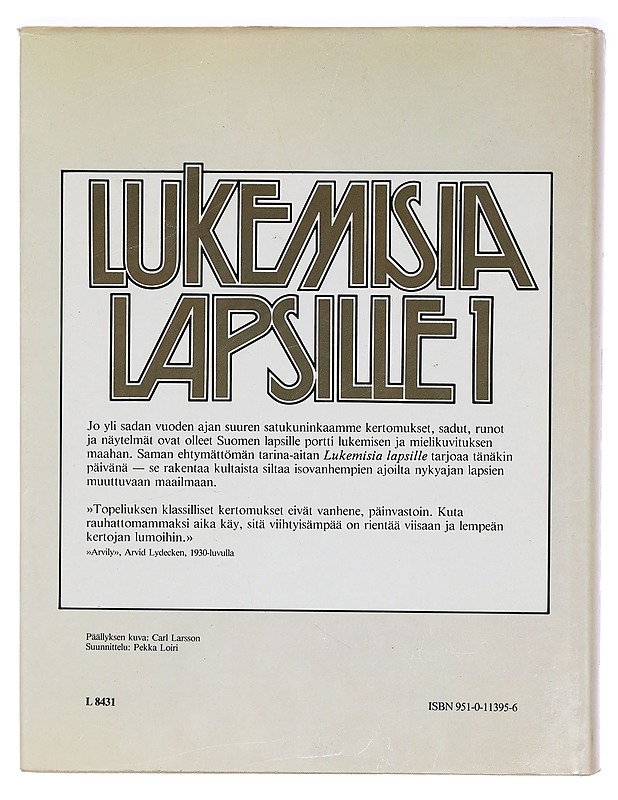 Lukemisia lapsille. Ensimmäinen osa - Z. Topelius - Lastenkirjat - 10105335840 - 1