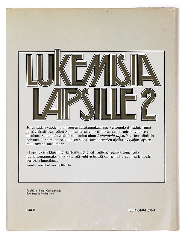Lukemisia lapsille. Toinen osa - Z. Topelius - Lastenkirjat - 10105335841 - 1