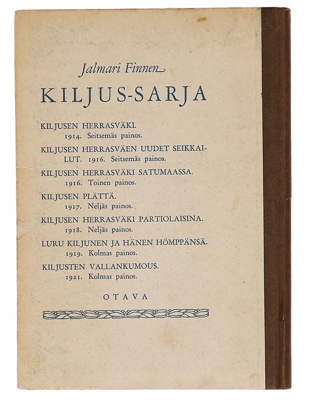 Kiljusten Vallankumous  - Jalmari Finne  - Lastenkirjat - 10105336080 - 1