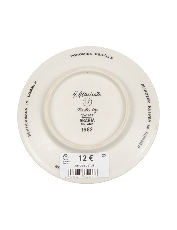 ARABIA Poromies kesällä, seinälautanen - Designsuosikit - 10105336252 - 1