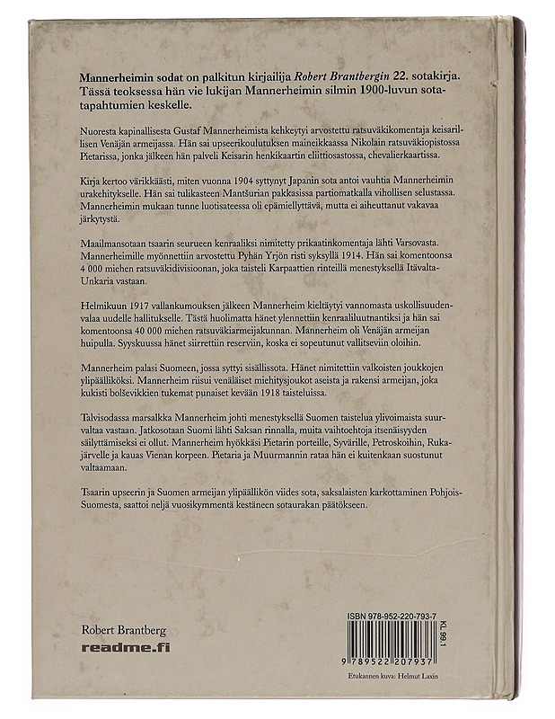Mannerheimin sodat - Robert Brantberg - Elämäkerrat ja muistelmat - 10105336260 - 1