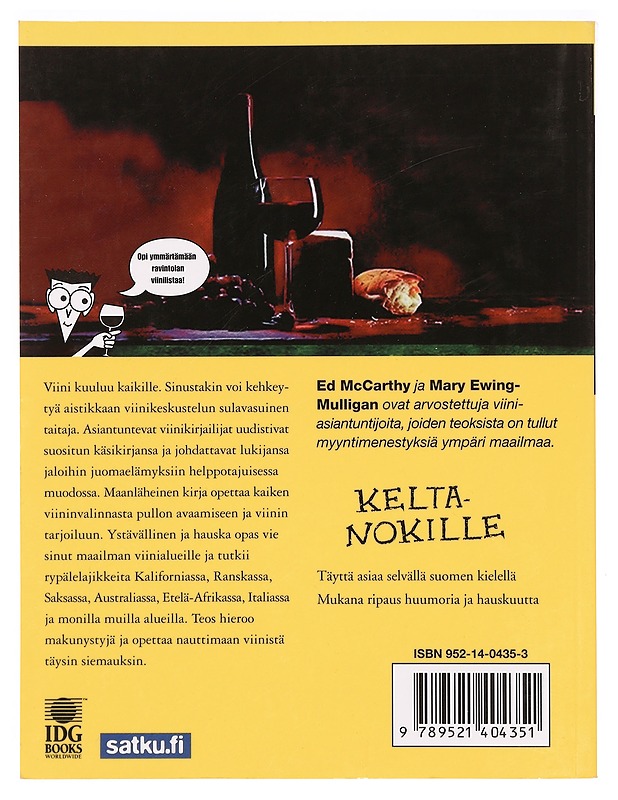 Viinit keltanokille - McCarthy, Ed - Ruokakirjat - 10105336261 - 1