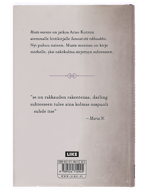 Musta morsian - Arno Kotro - Romaanit ja novellit - 10105336317 - 1