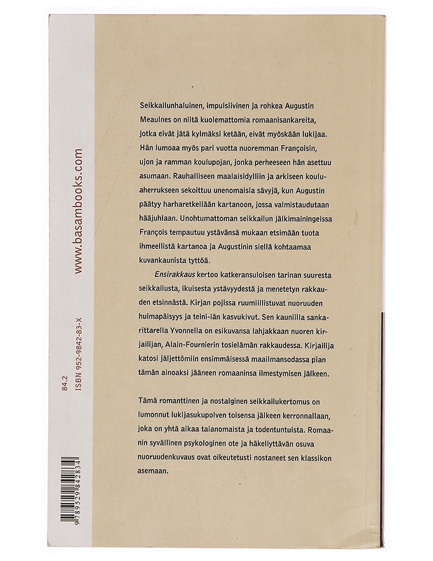 Ensirakkaus - Alain-Fournier, Henri - Romaanit ja novellit - 10105336328 - 1