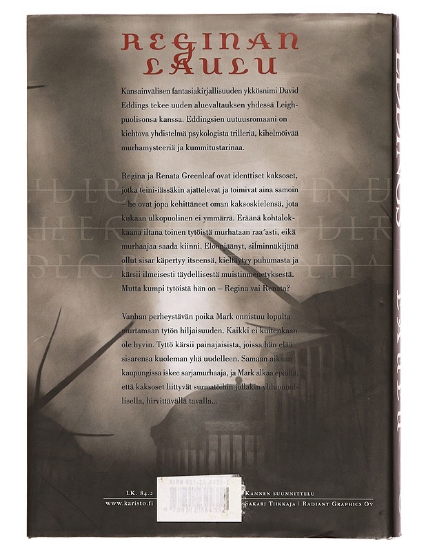 Reginan laulu - Eddings, David - Fantasia- ja scifi - 10105336417 - 1