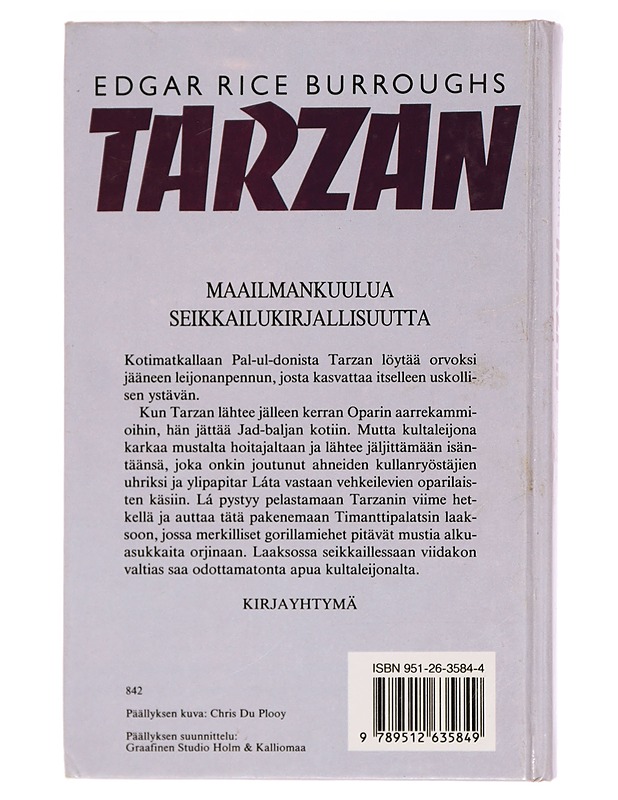 Tarzan ja kultaleijona - Edgar Rice Burroughs - Jännitys ja dekkarit - 10105336790 - 1