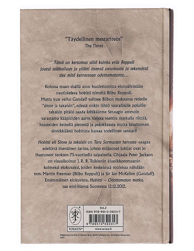 Hobitti, eli Sinne ja takaisin - Tolkien, J. R. R. - Fantasia- ja scifi - 10105336906 - 1