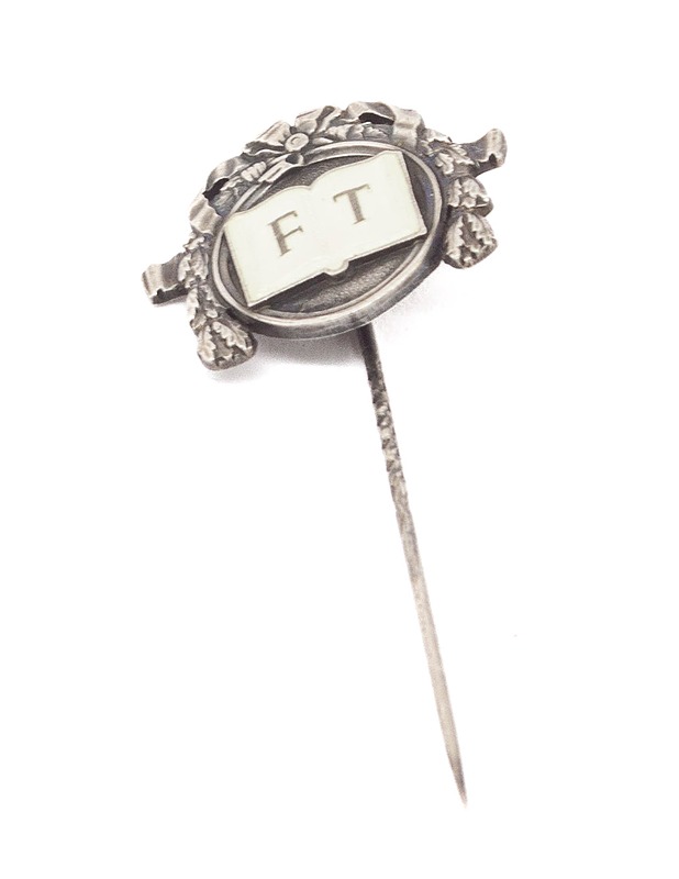 TILLANDER hopeinen rintaneula "FT" - Korut - 10105337208 - 0