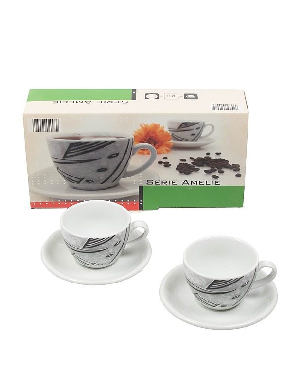 BÖCKLING Serie Amelie cappuccinokuppit ja lautaset, 2 kpl - Mukit ja kahvikupit - 10105337422 - 0