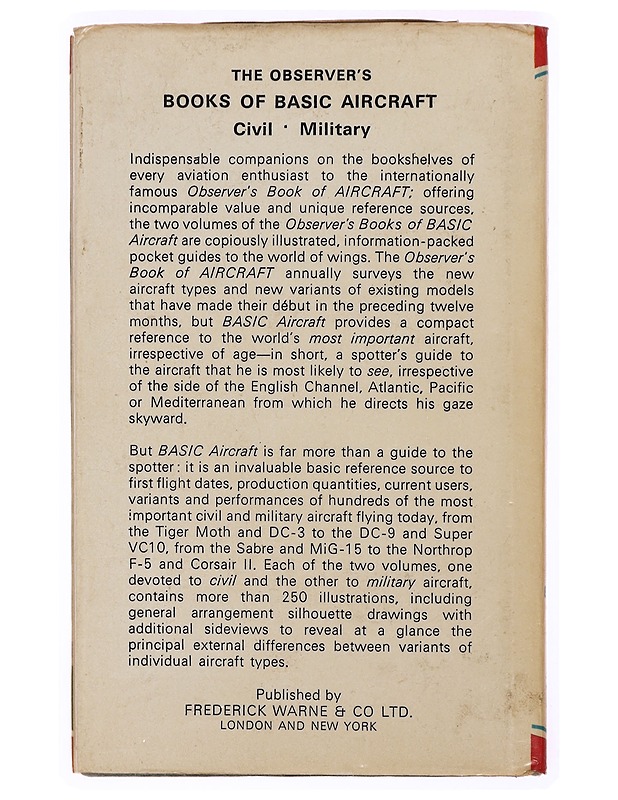 The observers book of aircraft  - Tietokirjat - 10105337459 - 1