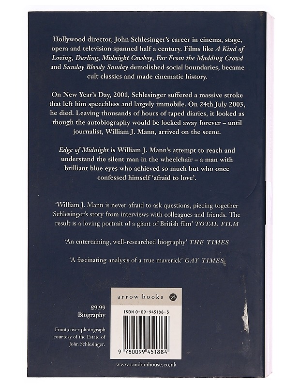 Edge of Midnight: The Life of John Schlesinger - William J. Mann - Elämäkerrat ja muistelmat - 10105338268 - 1