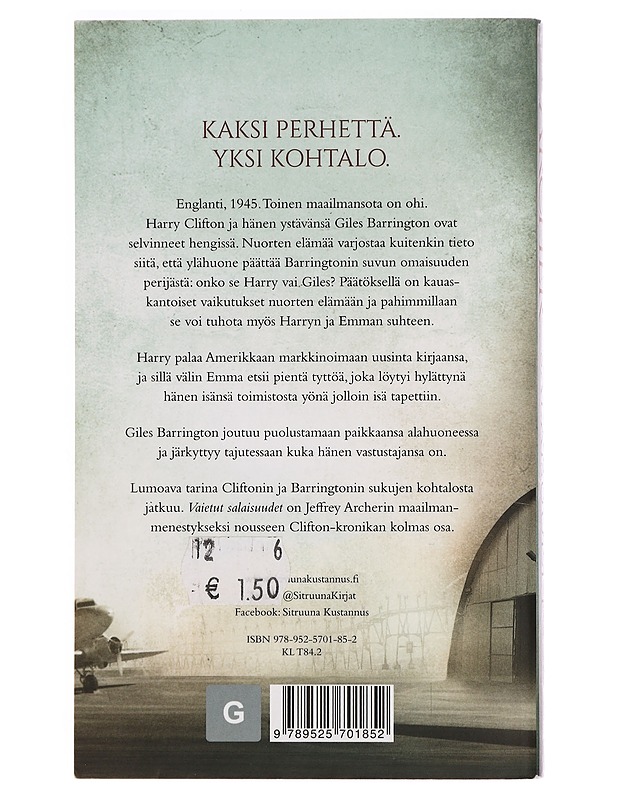 Vaietut salaisuudet - Archer, Jeffrey - Romaanit ja novellit - 10105338523 - 1