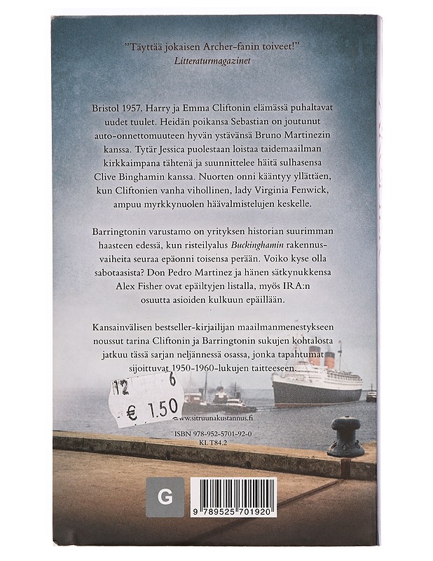 Maksun aika - Archer, Jeffrey - Romaanit ja novellit - 10105338539 - 1