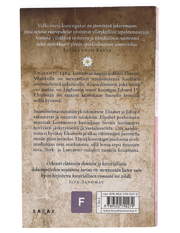 Valkoinen kuningatar - Gregory, Philippa - Romaanit ja novellit - 10105338596 - 1