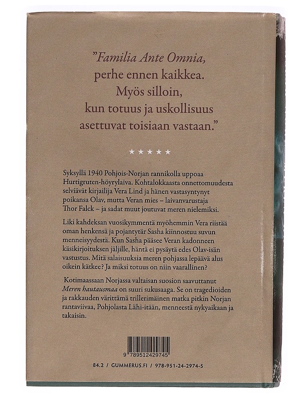 Meren hautausmaa - Nore, Aslak - Romaanit ja novellit - 10105338608 - 1