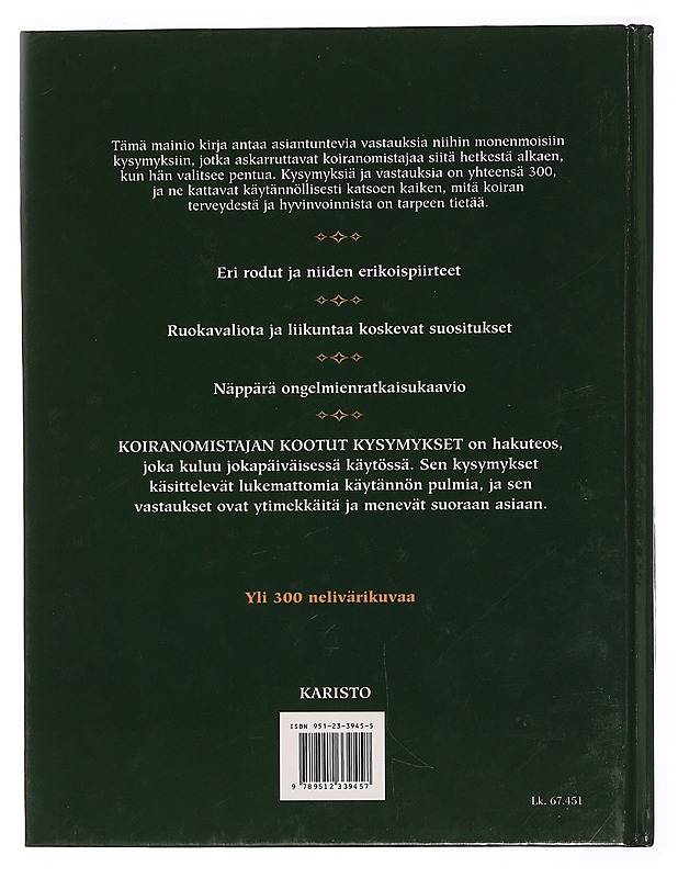 Koiranomistajan kootut kysymykset - Harper, Don - Tietokirjat ja oppaat - 10105339067 - 1