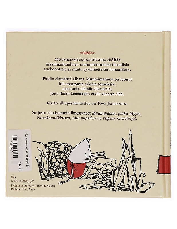 Muumimamman mietekirja - Tove Jansson - Lastenkirjat - 10105339392 - 1