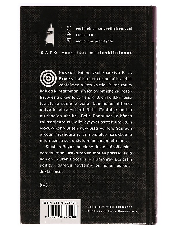 Tappava näytelmä - Bogart, Stephen - Romaanit ja novellit - 10105339434 - 1