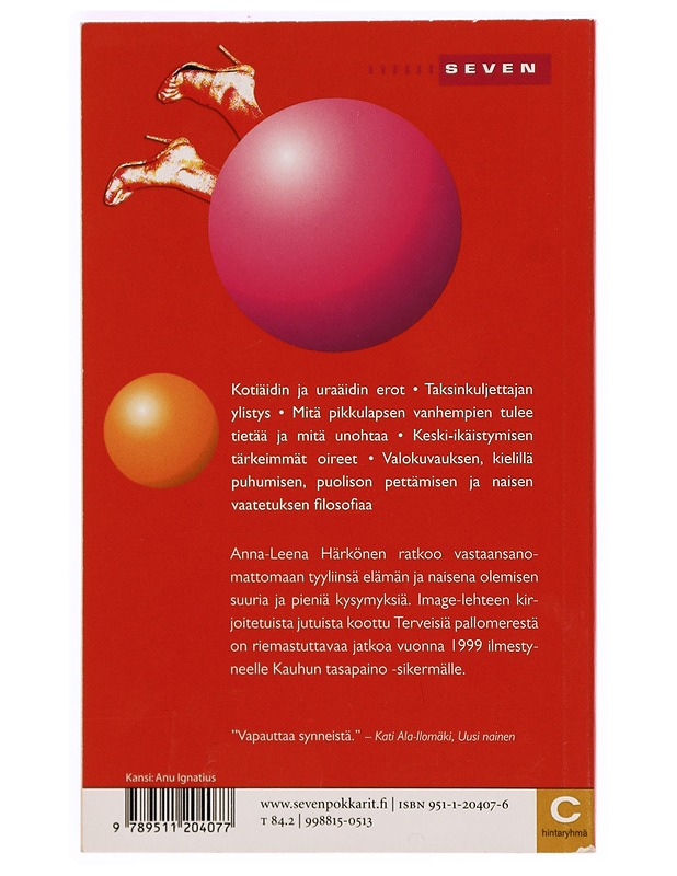 Terveisiä pallomerestä ja muita kirjoituksia - Anna-Leena Härkönen - Tietokirjat ja oppaat - 10105339460 - 1