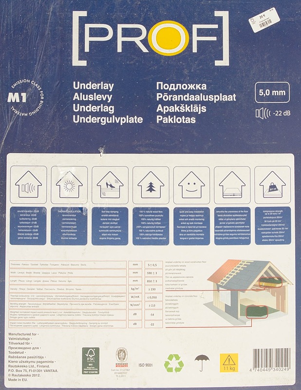 PROF aluslevy 18 kpl 590 x 850 mm - Rakennustarvikkeet - 10105339550 - 0