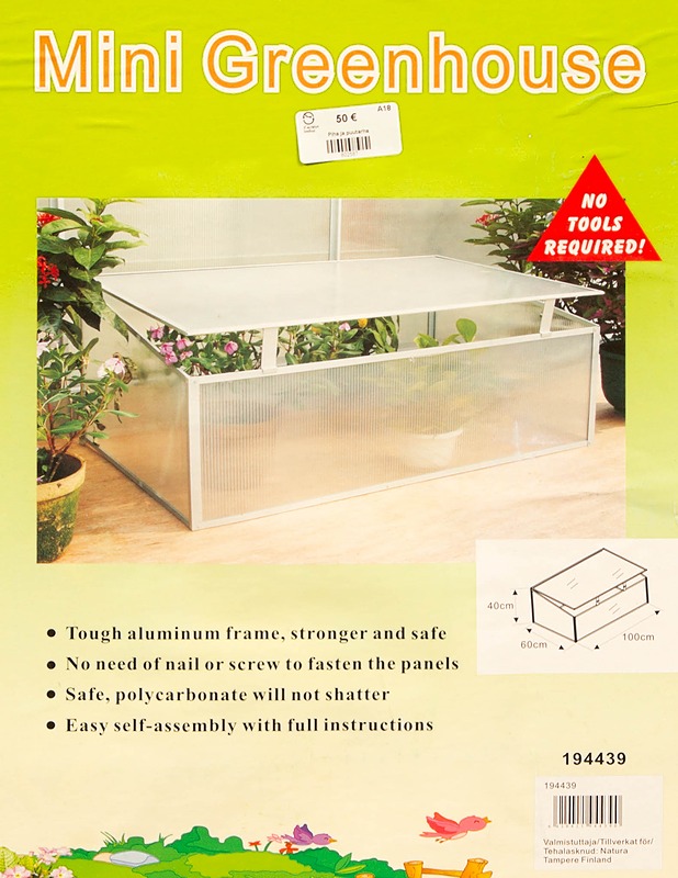 NATURA minikasvihuone - Muut urheiluvälineet ja vapaa-aika - 10105339696 - 0