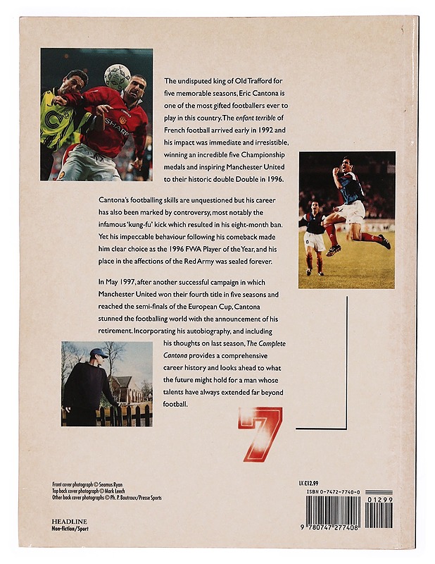 The Complete Cantona - Eric Cantona  - Elämäkerrat ja muistelmat - 10105339751 - 1