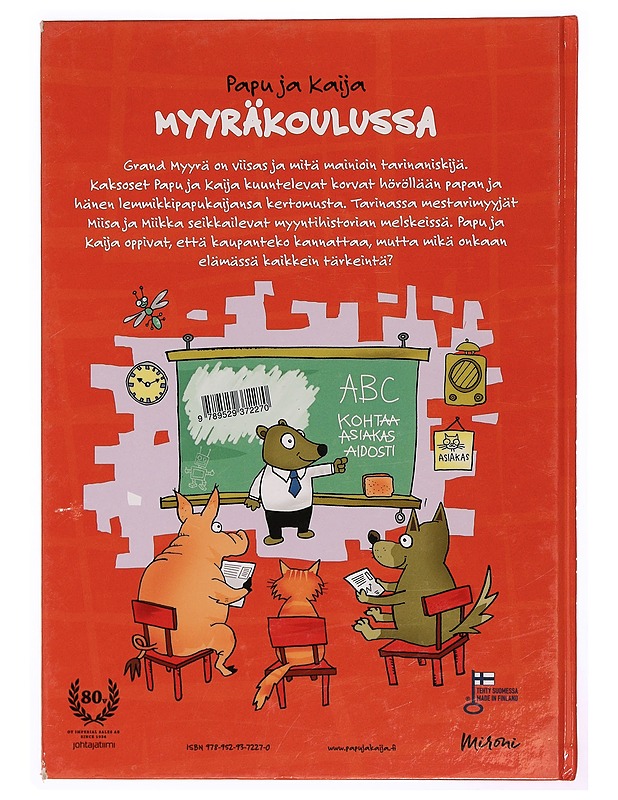 Papu ja Kaija Myyräkoulussa - Rubanovitsch, Mika D. - Lastenkirjat - 10105339882 - 0