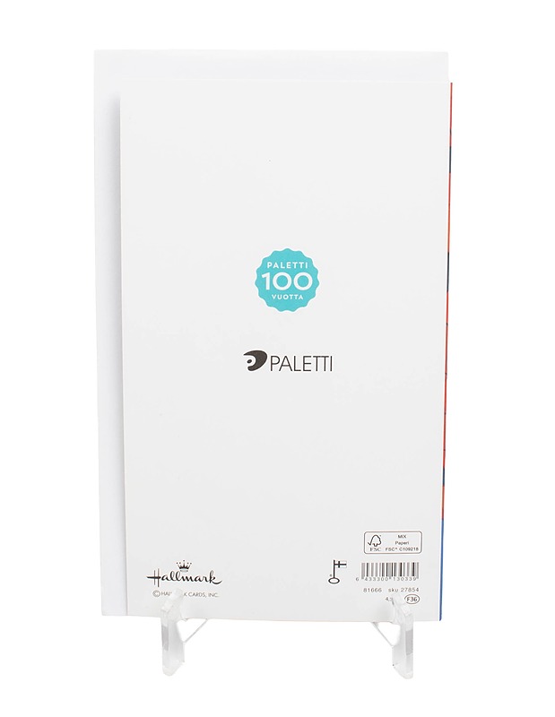 PALETTI Valmistuneelle, 2-osainen kortti - Askartelu - 10105340033 - 1