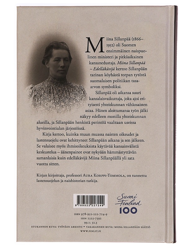 Miina Sillanpää : edelläkävijä - Aura Korppi-Tommola - Elämäkerrat ja muistelmat - 10105340038 - 1