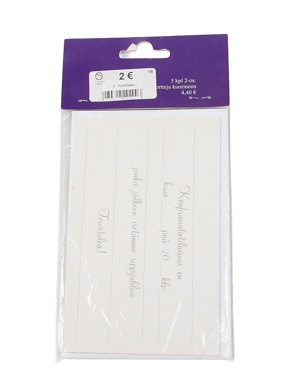 PALETTI rippikutsu, 2-osainen, 5kpl - Askartelu - 10105340064 - 1